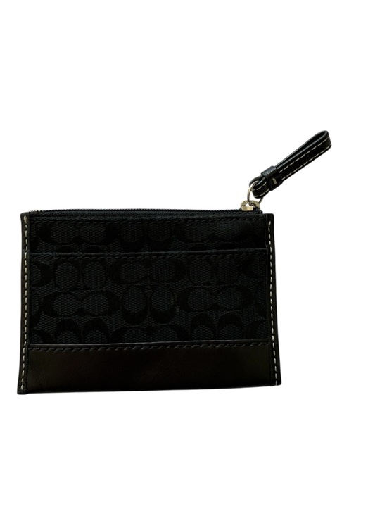 Coach Handbags - Coach Black Signature Jacquard ID case